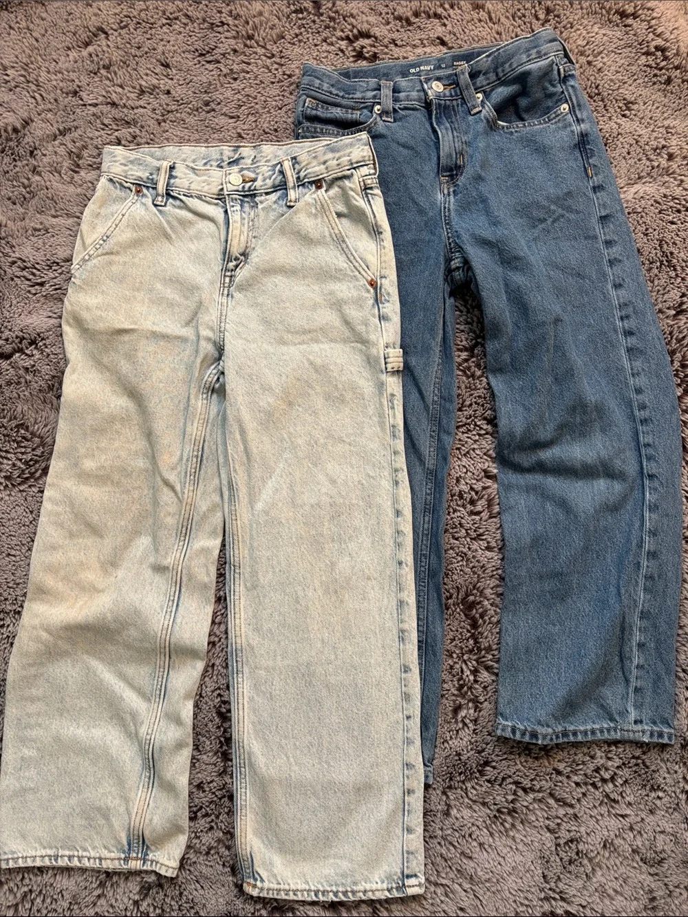 Lot of 2 Old Navy Boys Baggy Jeans